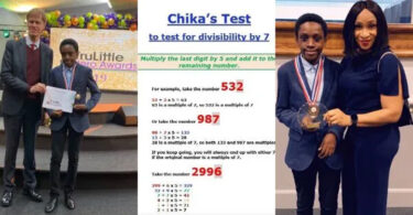 12-year-old British-Nigerian kid who became the youngest Mathematics scholar after discovering new formula