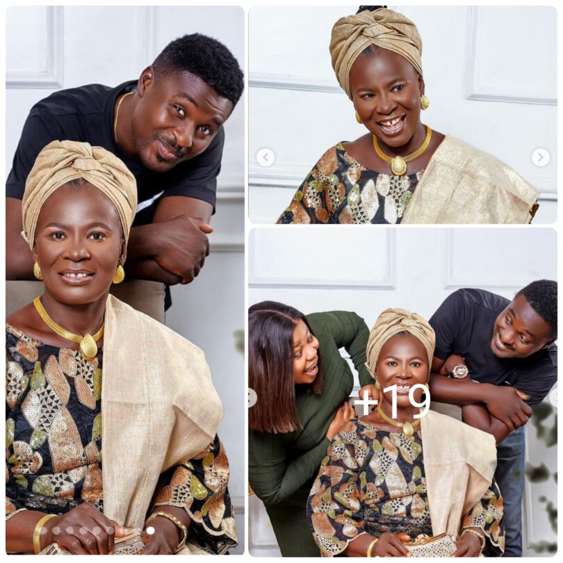 “Happy Birthday Grandma Ejire, As your only surviving child with all that I have I will take care of you mum” Adeniyi Johnson makes lifetime promises to his mother (Photos)