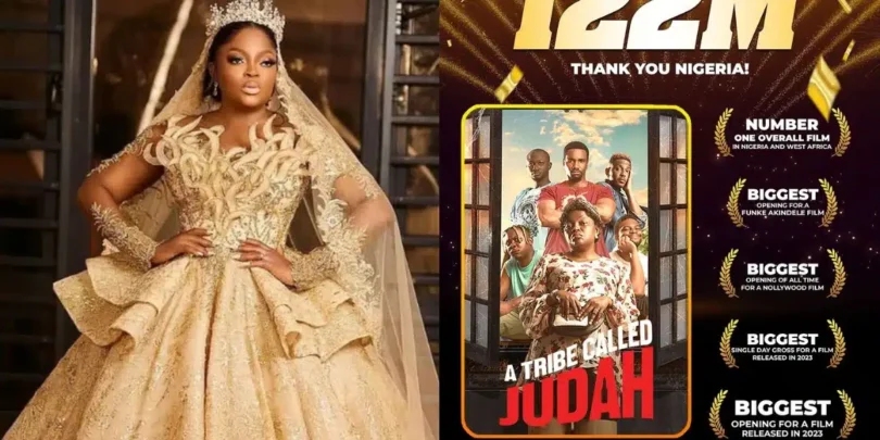 Funke Akindele’s “A Tribe Called Judah” movie breaks record, becomes number one overall film in Nigeria and West Africa