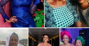 “Copy and Paste” – Fans React As Actress Aisha Lawal shows Off Lookalikes Mother (Photos)
