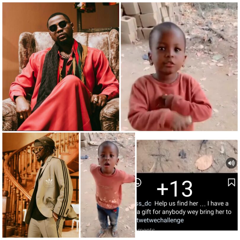 “We Still Dey Find her ooo,… I have a Gift for her and a Million for anybody wey bring her to me”- Kizz Daniel set to reward a smart kid who did justice to his song “Twe Twe” (Video) ‎