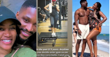 Anytime you decide to enter gym is when you always get pregnant – Actor Tobi Bakre trolls his wife Anu