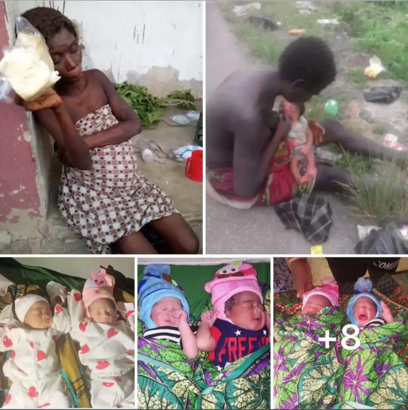 Mad woman gives birth to twins in the market square (Photos)She ate food from the Dustbin during her pregnancy, No antenatal care,survived in an unbearable condition, gave birth with no medical assistance…. But yet the baby comes out healthy, strong and fine.God will never share his glory with anyone.Keep sharing to appreciate God’s wonderful work.God will make way for you too.Don’t Scroll down without typing AMEN & Sharing ‎ ‎ ‎