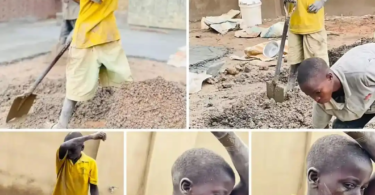 “I do this for my Mom, Dad is ddead” – Nigerian Boy Working as Bricklayer cries, Says He is Doing it to Support His Mother (Video) ‎