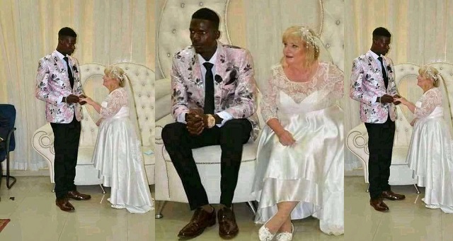 “I Married Her For Love Not For Her Money” – 26-Years-Old Nigerian Man Says As He Wed His 87-Years-Old Millionaire White Lover (Photos and video) ‎