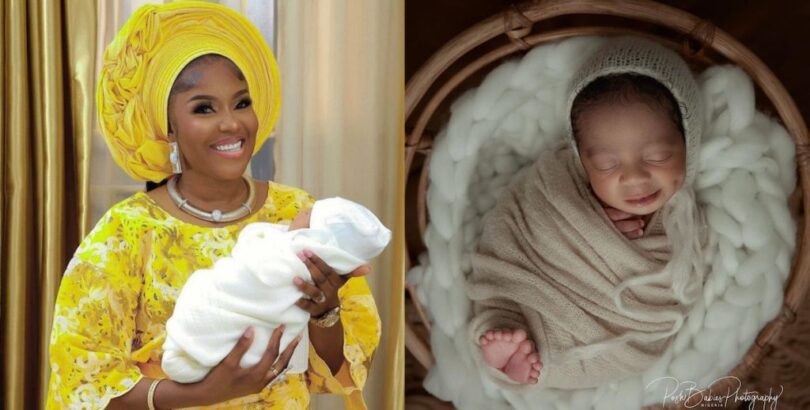 Actress Biola Adebayo celebrate son as he clocks 6-month (Photos)