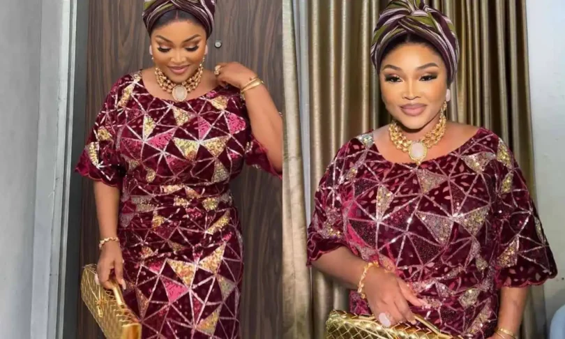 “One And Only Iyawo Alhaji, No One Can Compete With You”- Reactions As Mercy Aigbe Step Out In Style