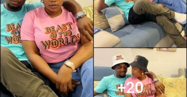 Actress Eniola Ajao and her son step out in style as her movie start showing in cinema nationwide (photos)