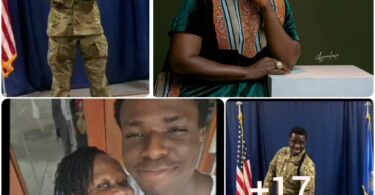 Gospel singer Shola Allyson celebrates her son, who is in the US Air Force, as he turns 20 years old (Photos)