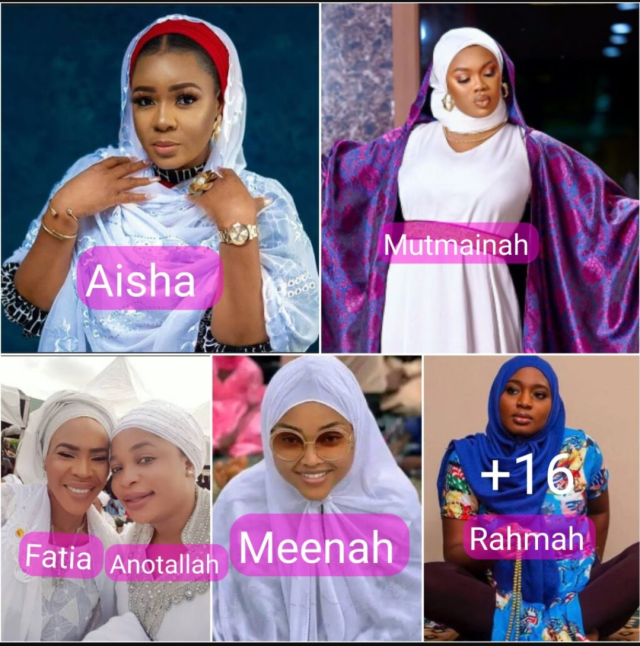Meet 10 popular Yoruba Actress who convert from Christian to Islam over love at marriage and Their Muslim Name (Photos)