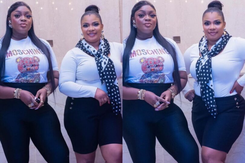 “My once upon a time friend” Laide Bakare expresses joy as she reunites with Eniola Badmus