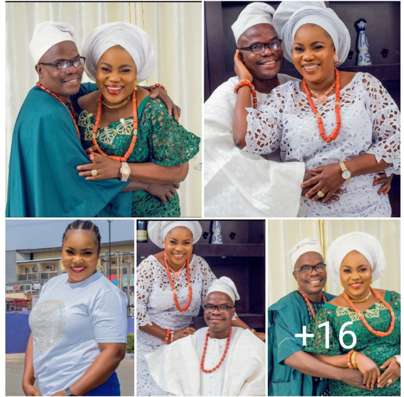 Nollywood Actress Bose Akinola Celebrates Her Husband 60th birthday and their 30th wedding anniversary Today (Photos)