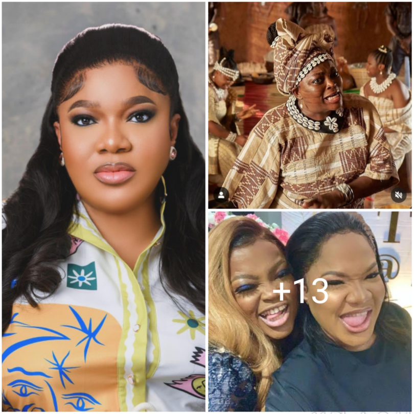“We cant wait, our two world best” – Excitement as Funke Akindele and Toyin Abraham star in epic movie ‘House of Ga’a’