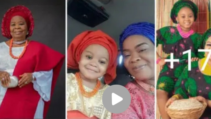“3 Copies of One Person,3 Generation” – See wonderful Pictures of Actress Bimbo Oshin, Her Daughter and Her Mother