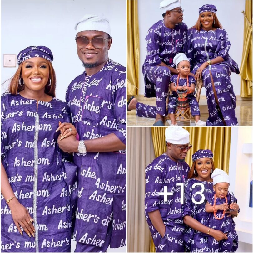 Actress Biola Bayo wishes her hubby and herself a happy anniversary on their third wedding anniversary.