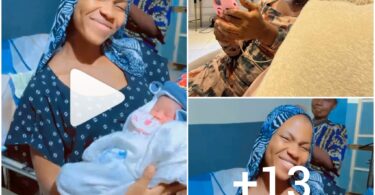“AFOLABI is here welcome to the world, The Wait is Finally Over Alliamdullilahi” Skit Maker Basira Alhaji Says As She Welcomes Cute Son (Video)