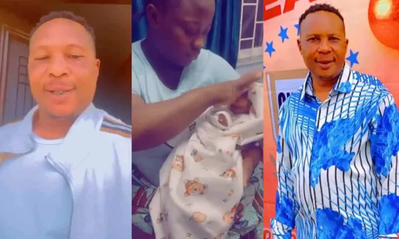 I’m Now A Father”– Congrats Are Showing Off For Alhaji Baraka Welcome To His Wife And Their Bouncing Baby Boy (Video)