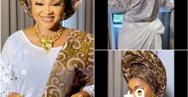 Latest Iya Iyawo In Town, May We Eat The fruit Of Our Labor”- Mercy Aigbe Stunning Look As She Step Out For Her Daughter’s Friend Wedding
