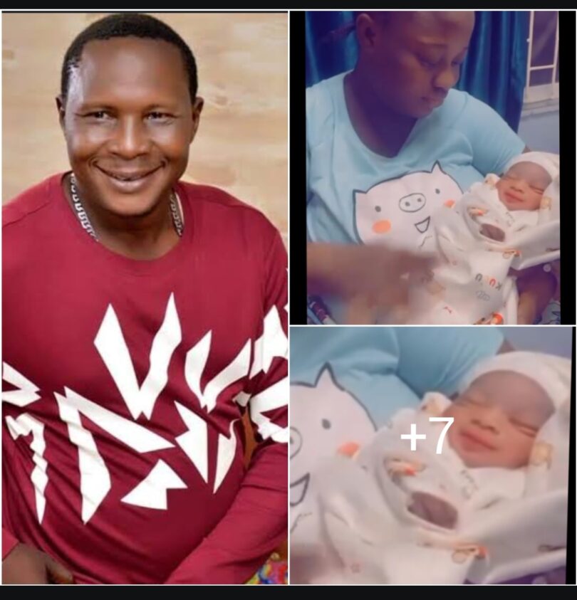 “Yes I’m Now A Father”– Congratulations Pour In As Alhaji Baraka Welcome A Bouncing Baby Boy With His Wife (Video)