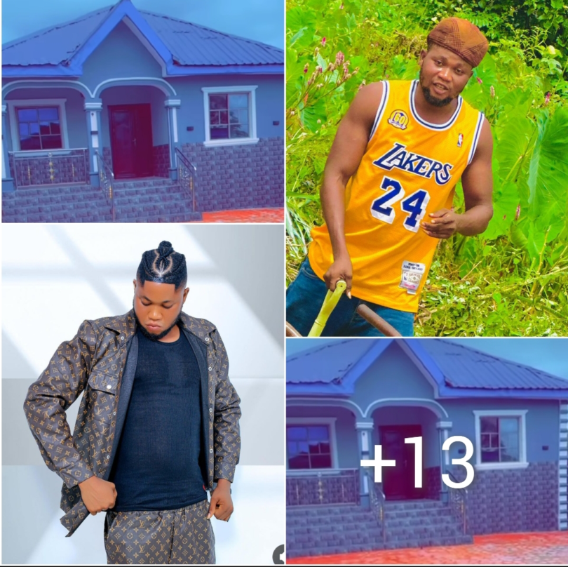 “Alhamdulillah”– Congratulations Pour In As Yoruba Actor Ayinde Ogo Finally Complete His New Three Bedroom Twins House