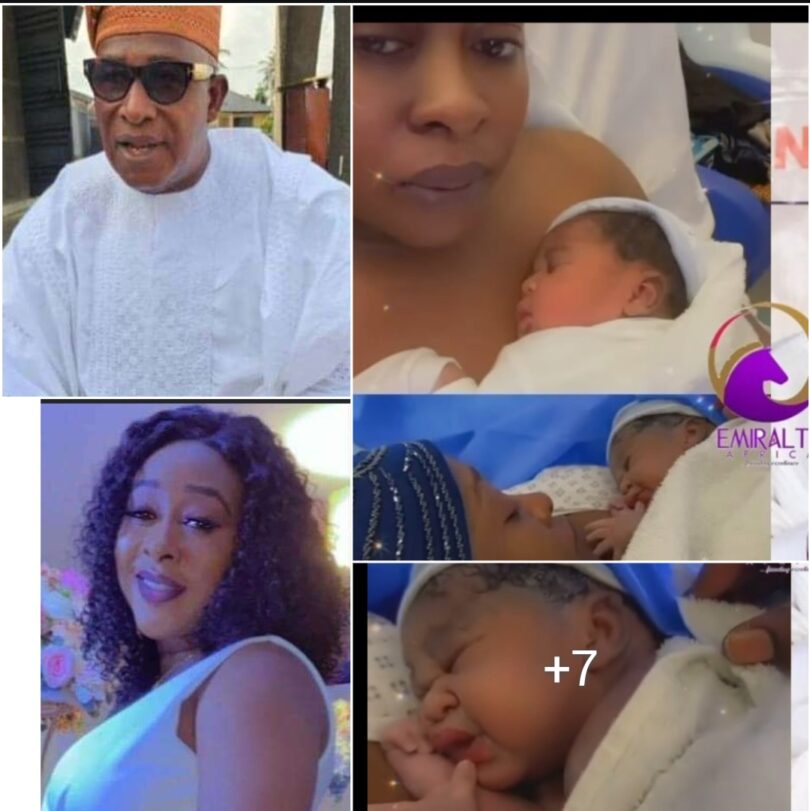 Congratulations Pour In Veteran Actor Adebayo Salami’s Daughter Olamide Adebayo Gave Birth