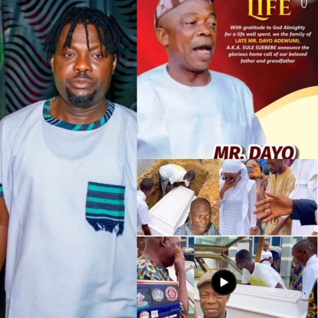 No nollywood stars present at late Baba Suebebe final burial, even Kunle Afod ‎(Video)