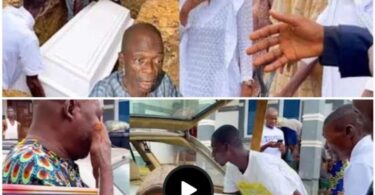 Tears Flow as Yoruba Actor Sule Suebebe’s Four Children Pour Sand on His Casket (Video)