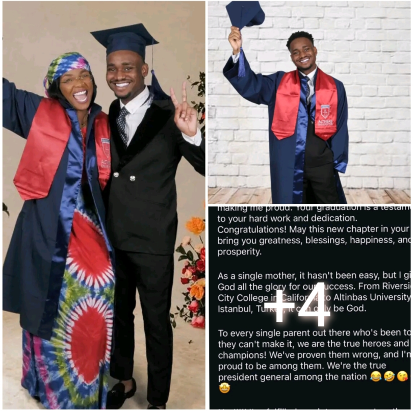 Congratulations to Nollywood Actress Iyabo Ojo as her son graduates from Altinbas University, Istanbul Turkey